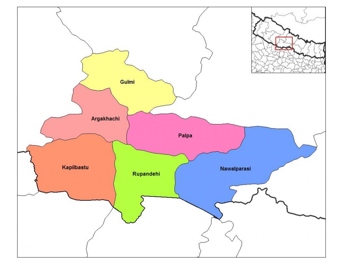 Карта rupandehi Непал
