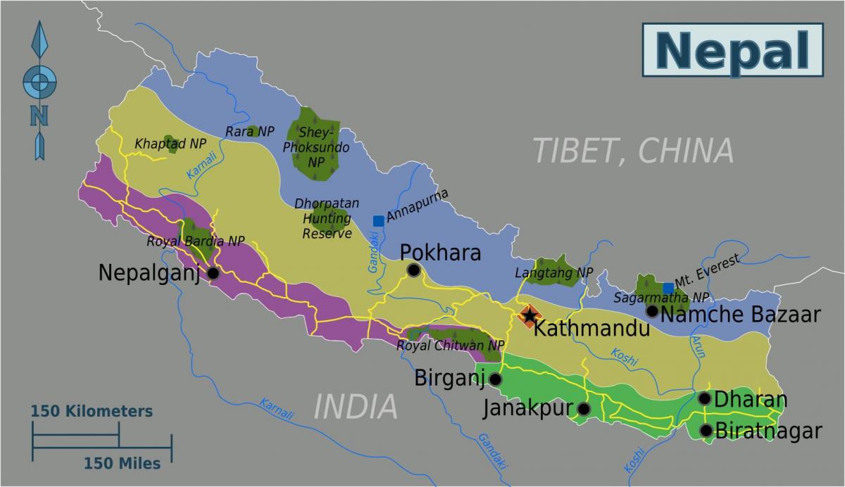 Монт еверест Непал мапи