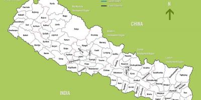 Непал знаменитости карта
