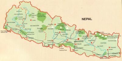 Непал туристичка карта бесплатно