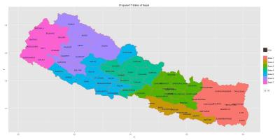 Нова мапа Непала са 7 држава